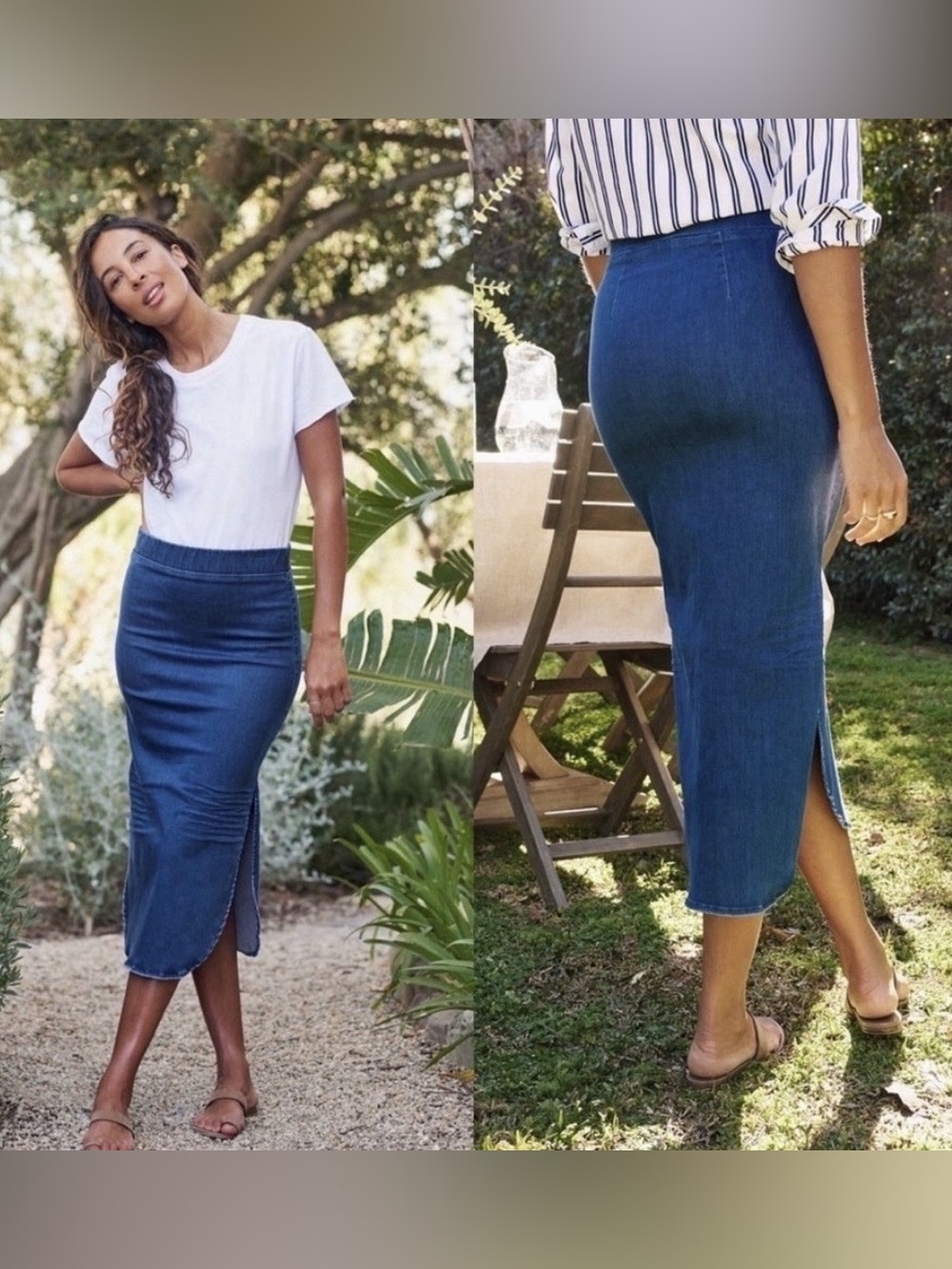 Frank & Eileen Donegal Denim Skirt